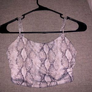 snake print crop
